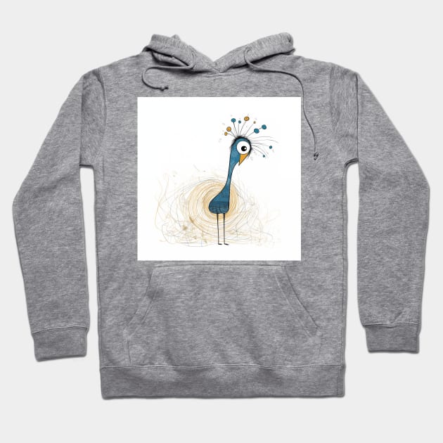 Elegance Unfurled: Peacock Hoodie by saveasART